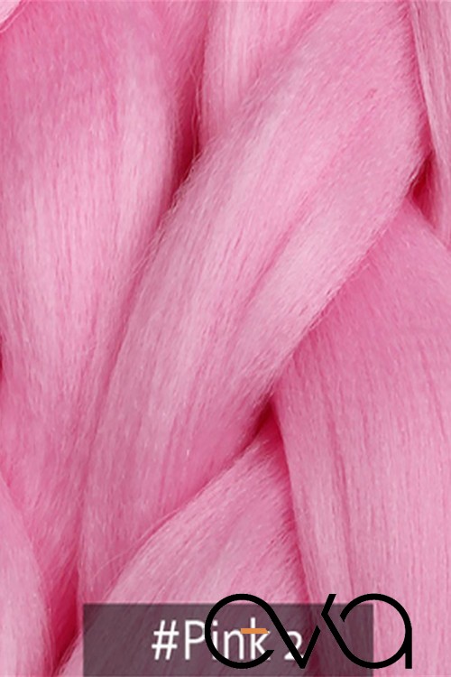 Eva Peruk Rasta, Afrika Saç Örgüsü, Örgülük Saç Açık Pembe