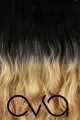Eva Peruk 250 Gr 70 Cm Dalgalı Fiber Yarımay Set Siyah Karamel Ombreli