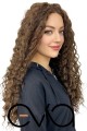Afro Dalgalı Tül Peruk Kumral 300 Gr 70 Cm