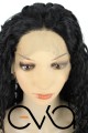 Afro Dalgalı Tül Peruk Siyah 300 Gr 70 Cm