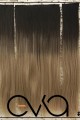 Eva Peruk 250 Gr 70 Cm Düz Fiber Yarımay Set Koyu Kumral Balköpüğü Ombreli