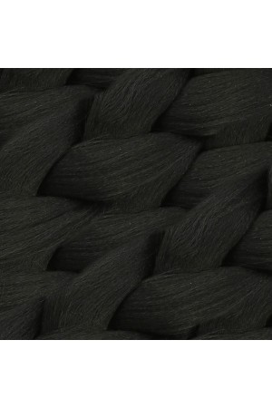 Afrika Örgüsü Rasta ve Box Braid için Sentetik Saç 100 Gram - Siyah
