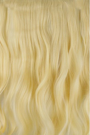 Eva Peruk 250 Gr 70 Cm Dalgalı Fiber Yarımay Set Dore Sarı